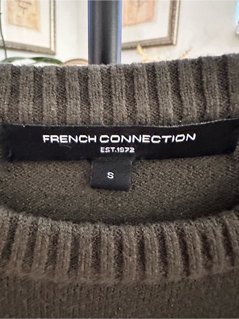 French Connection Green Lily Mozart Crew Neck Jumper - Picture 7 of 10